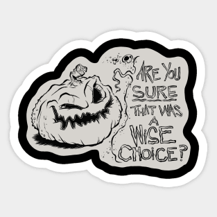 Judgemental Pumpkin Sticker